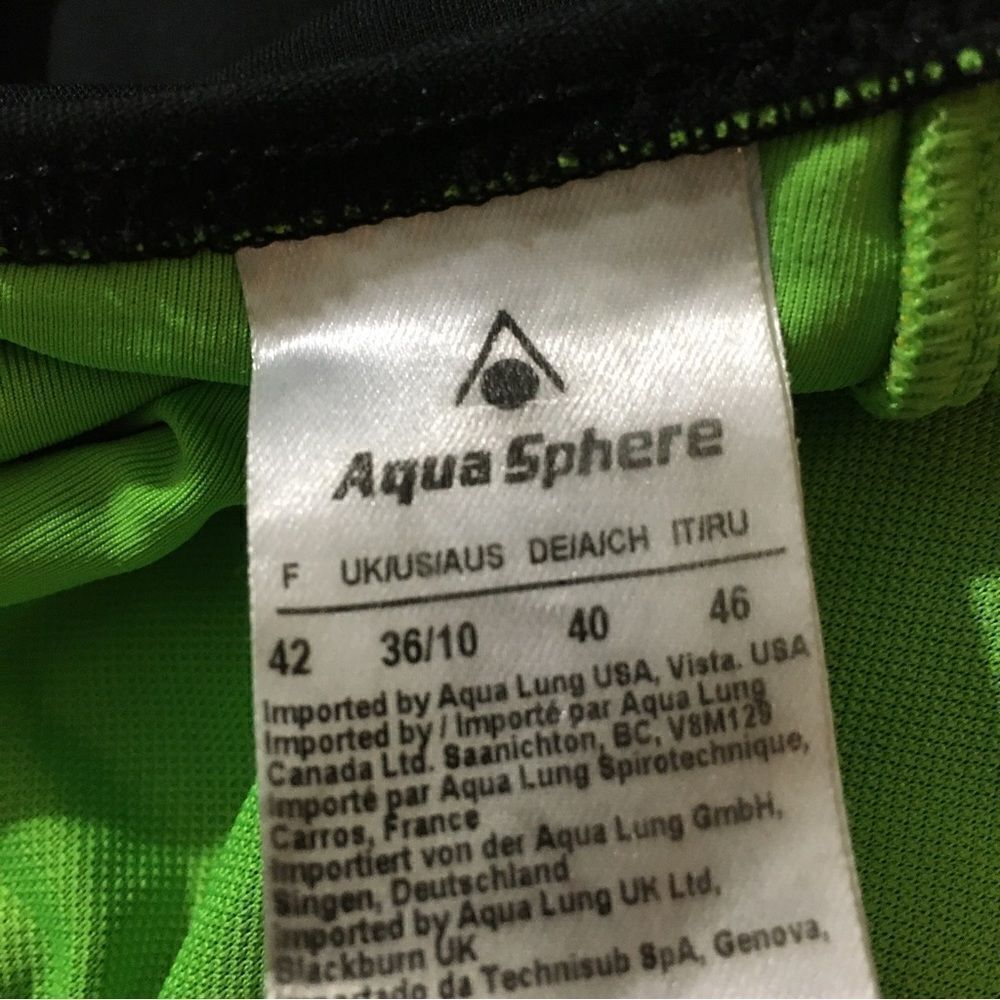 Aqua Sphere Paola One Piece Swimsuit Size 10 - Picture 9 of 10